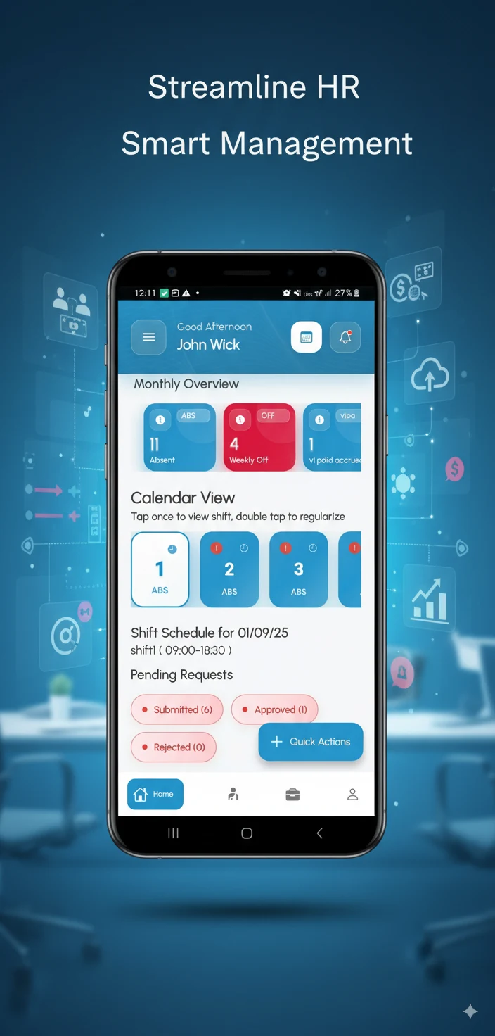 ZETA HRMS screenshot